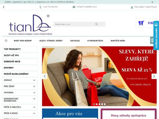 objevte exkluzivní nabídku přírodní kosmetiky tiande v našem e-shopu. široký sortiment produktů pro péči o pleť, tělo a wellness, které jsou šetrné k pokožce i přírodě. zažijte krásu a zdraví v harmonii s přírodou.