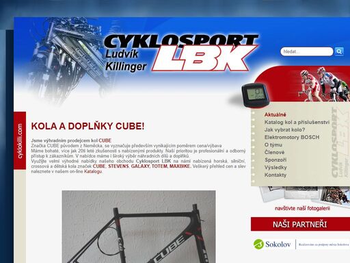 prodej kol, akční slevy, servis kol,cyklistický oddíl, sokolov