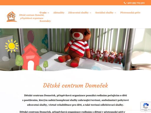 dětské centrum domeček v ostravě poskytuje komplexní zdravotní, výchovnou a sociální péči především dětem ve věku od 0 do 3 let. navštivte naše webové stránky.