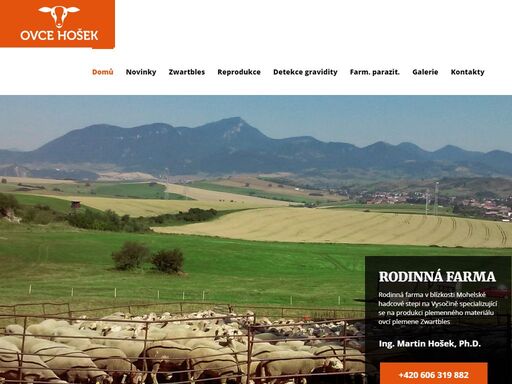 ovce hošek - rodinná farma v blízkosti mohelské hadcové stepi na vysočině specializující se na produkci plemenného materiálu ovcí plemene zwartbles.