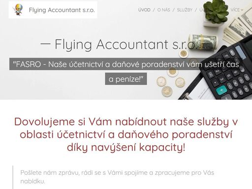 dovolujeme si vám nabídnout naše služby v oblasti účetnictví a daňového poradenství díky navýšení kapacity!
