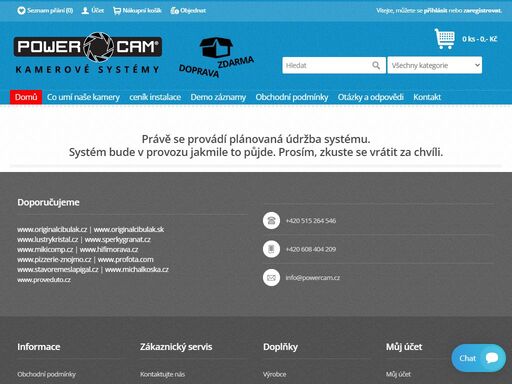 kvalitní a spolehlivé bezpecnostni kamery ip kamery a kamerove systemy. denní i noční vidění, vzdálený dohled, jednoduchá instalace a vysoká kompatibilita.