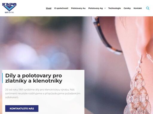 díly a polotovary pro zlatníky a klenotníky