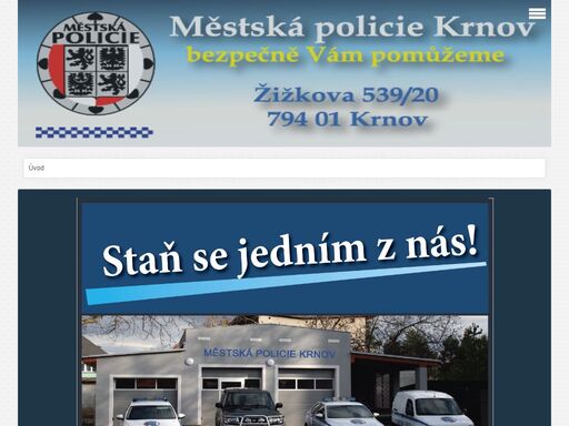 webové stránky městské policie krnov