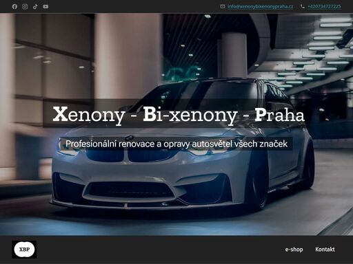 profesionální renovace a oprava xenonů, výměna krytů světel, přestavba světlometů z halogenu na bi-xenon, bi-led. prodej komponentů pro přestavbu světel.