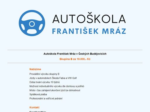 autoškola, mráz, české budějovice
