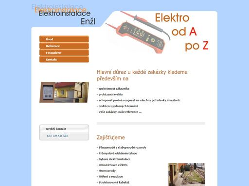 el-elktro.cz, elektro od a po z, elektroinstalace