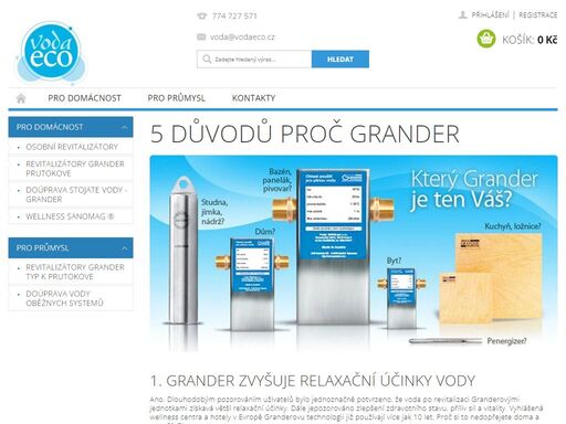 5 důvodů proč grander. 1. grander zvyšuje relaxační účinky vody
ano. dlouhodobým pozorováním uživatelů bylo jednoznačně potvrzeno, že voda po revitalizaci granderovými jednotkami získavá větší relaxační účinky. dále jepozorováno zlepšení zdravotního stavu, příliv sil a vitality. vyhlášená wellness centra a hotely v…