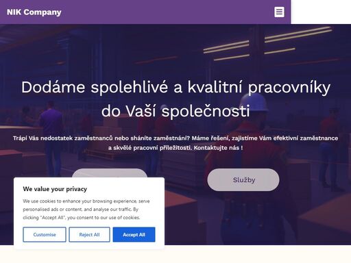 personální agentura nik company – nábor a zprostředkování zaměstnání po celé čr. práce ve výrobě, logistice i administrativě.