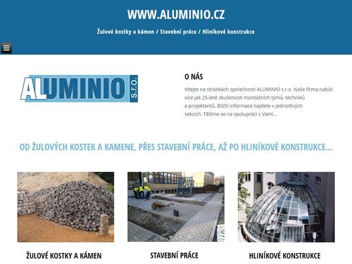 nabízíme více jak 25-leté zkušenosti montážních týmů, techniků a projektantů. od žulových kostek, přes stavební práce, až po hliníkové konstrukce.