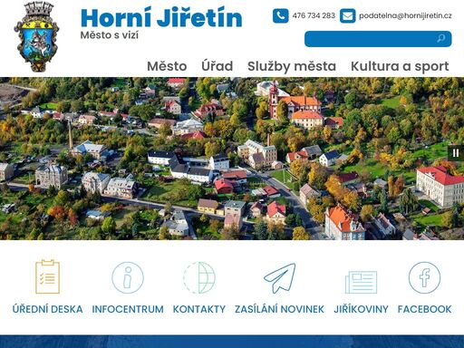 oficiální webové stránky města horní jiřetín