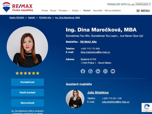 www.remax-czech.cz/reality/re-max-alfa/dina-mareckova