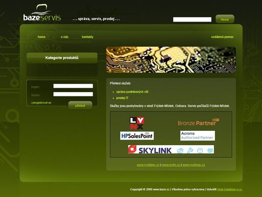 baze.cz, servis počítačů, oprava pc, frýdek-místek, ethernet, wi-fi, kamery, ezs, lan, servis pc fm, servis pc f-m