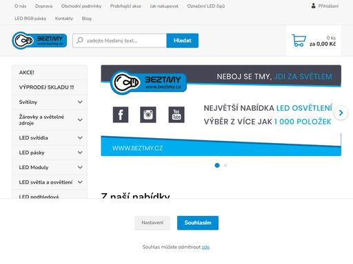 e-shop a obchod s led osvětlením