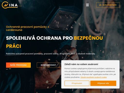 nina p.p. – ochranné pracovní pomůcky, oděvy, obuv, rukavice a drogerie pro vaši bezpečnost v práci. kvalita a spolehlivost z lanškrouna.