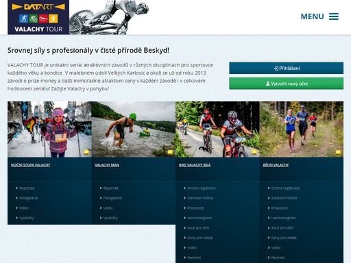valachytour.cz je závodní seriál pro amatérské sportovce, který pořádá společnost hp tronic ve velkých karlovicích a okolí. skládá se z duatlonu, triatlonu, závodu horských kol a horského běhu.