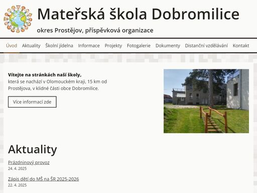 mateřská školka dobromilice ms mš 