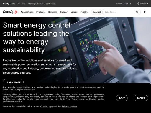 innovative control solutions and services for smart and sustainable energy generation and management for any application and industry, empowering your transition to clean energy sources
