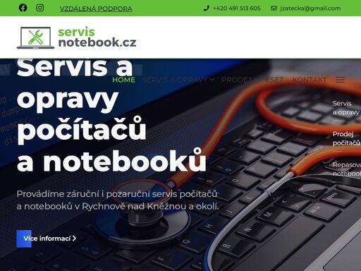opravy notebooků a počítačů, servis tabletů lenovo, acer, servis tiskáren, náplně a tonery do tiskáren. antivirus eset. pokladny pro eet.
