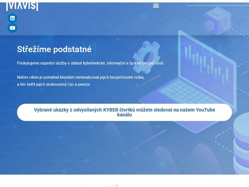 viavis a.s. je nezávislá expertní poradenská společnost v oblasti informační, kybernetické a fyzické bezpečnosti. jsme aktivním členem asociace obranného a bezpečnostního průmyslu české republiky, isaca, asis international, hospodářské % komory čr, sdružení kybez, moravskoslezské inovační centrum a.s. (msic) a czech cool trade s.r.o. (cct)