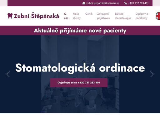 stomatologická péče v příjemném prostředí v centru města