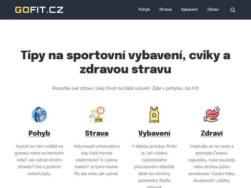 posuňte svůj život na další úroveň s gofit.cz. žijte úspěšně, ve zdraví a hlavně s hlavou v oblacích a nohama na zemi.