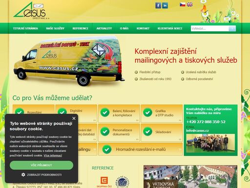 casus, direct mail, a.s. : komplexní zajištění mailingových a tiskových služeb