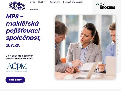 mps-makléřská pojišťovací společnost, s.r.o. byla založena v roce 1998. jejími jednateli, zaměstnanci a obchodními zástupci jsou osoby s dlouholetou předchozí praxí a systematickým vzděláváním v oblasti průmyslového a občanského pojištění. společnost má sídlo v české lípě.
