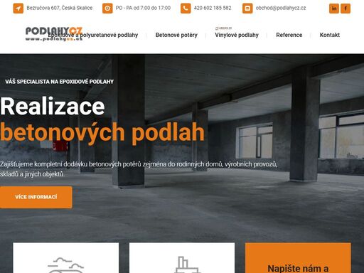 vaše epoxidové, vinylové a betonové podlahy na náchodsku a okolí. máme přes 200 referencí. získejte nabídku na míru včetně pokládky.