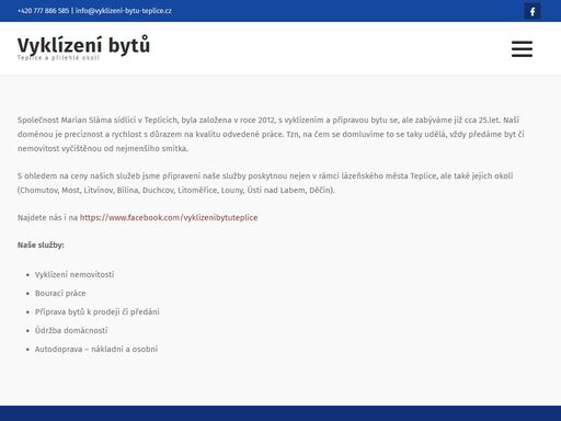 služby spojené se stěhováním, vyklízením bytů a kanceláří.