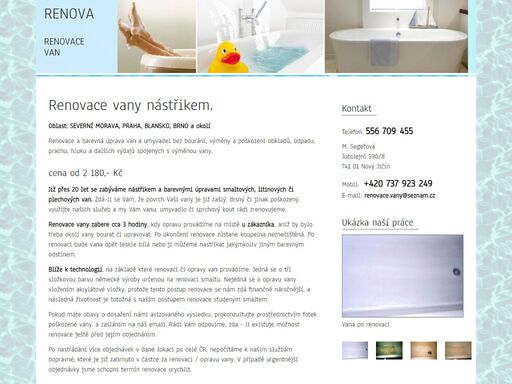 renovace a barevná úprava van a umyvadel bez bourání, výměny a poškození obkladů, odpadu, prachu, hluku a dalších výdajů spojených s výměnou vany.