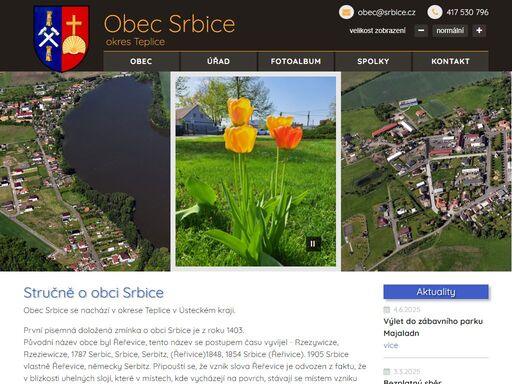 oficiální webové stránky obce srbice
