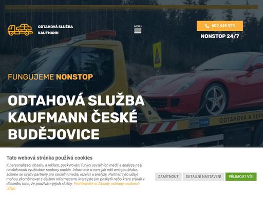 odtah havarovaných autovraků a nepojízdných automobilů. rychlá pomoc v krizové situaci od firmy kaufmann české budějovice z jižních čech.