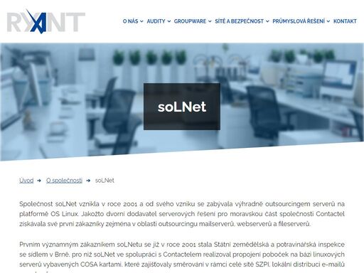 solnet - it outsourcing, groupware inchange, solnet firewall, voip ústředna solnet voicebox, avircheck