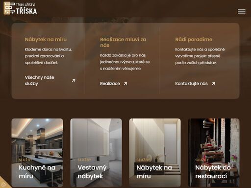 vyrábíme nábytek na míru s;důrazem na kvalitu, preciznost a;včasné dodání. specializujeme se na kuchyně, vestavný nábytek, restaurace, franšízové koncepty i;sklopné postele.