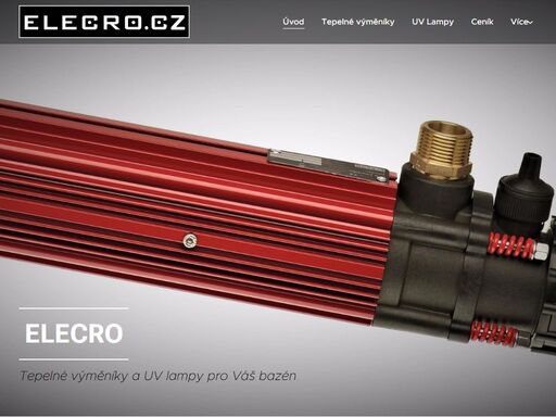 titanové tepelné výměníky pro ohřev bazénové vody a uv lampy pro čistý bazén bez chemie. nabízíme produkty nejvyšší kvality britské značky elecro.