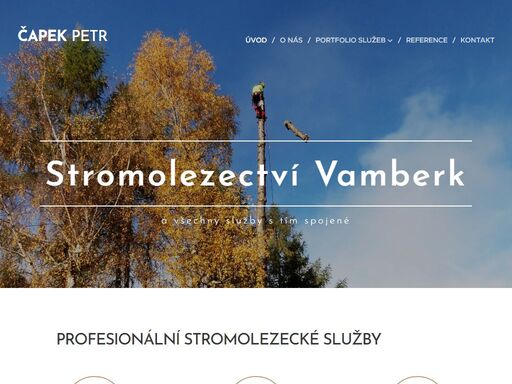 profesionální stromolezecké služby