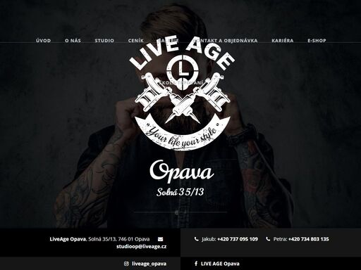 nabízíme velmi kvalitní tetování v opavě. naši zkušení tatéři si poradí s jakýmkoliv vzorem. přijďte se přesvědčit. liveage tattoo opava