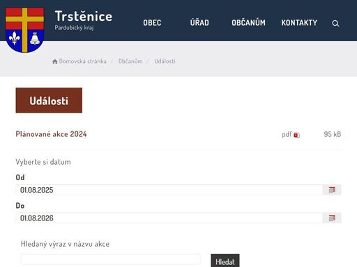 obec trstěnice (německy strenitz), ležící na řece loučné, se nachází na východě čech v okrese svitavy v pardubickém kraji. leží 8 km jižně od litomyšle. obec je známá nejen díky jiráskově hře vojnarka, inspirované skutečnou událostí, která se zde kdysi odehrála, ale také četnými kulturními akcemi.