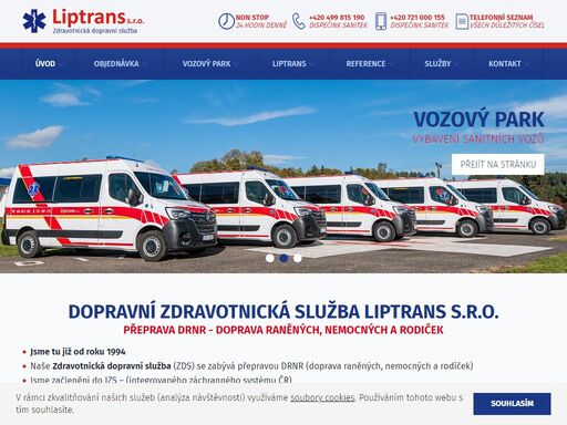 liptrans s.r.o. zajišťujeme odborný zdravotní transport pacientů po celé české republice a i celé evropě moderními sanitními vozy