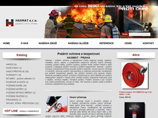 požární ochrana a bezpečnost hasmat praha nabízí pro hasící přístroje a hydranty revize hasících přístrojů, prodej, servis a montáž.