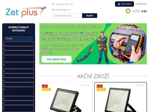 zet plus s.r.o. jsme rychlý a spolehlivý prodejce v oboru elektroinstalačního materiálu s 30. letou tradicí a zkušenostmi.