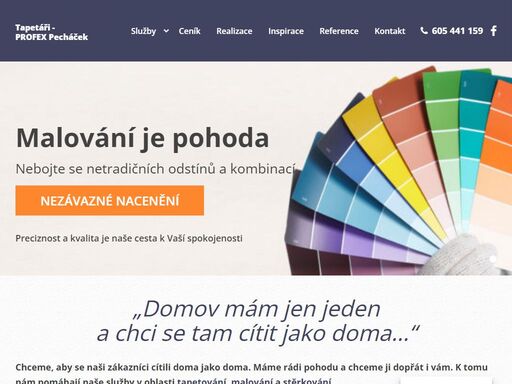 jsme specialisté na tapetování, malování i stěrkování stěn v praze a blízkém okolí. naši tapetáři a malíři mají mnohaletou praxi a výborné reference.