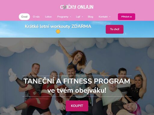 zumba, posilko, dance workout, jóga, latin dance, tabata a další, 3x týdně u tebe v obejváku. pracuj s námi na svém těle, sebevědomí i jídelníčku. bav se a žij!