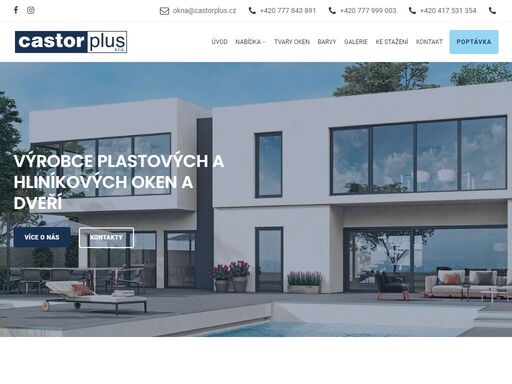 castor plus - plastová okna, okna, žaluzie, parapety, plastové dveře, zimní zahrada, rolety, plastové profily. výrobce a dodavatel nejen plastových oken z profilových řad německého systému inoutic.