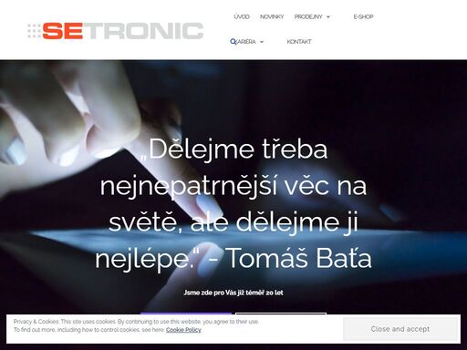naše společnost spolupracuje již takřka 20 let se společností t-mobile na provozu partnerských prodejen.