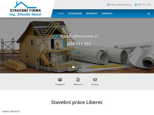 rekonstrukce, rodinné domy, stavby na klíč, stavební povolení, projekty, projektové práce liberec