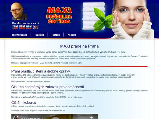 prádelna, čistírna, praní prádla, pronájem prádla a čištění koberců - to je maxi prádelna praha.