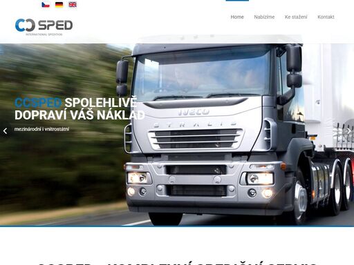 firma ccsped se zabývá spedicí, dopravou a přepravou