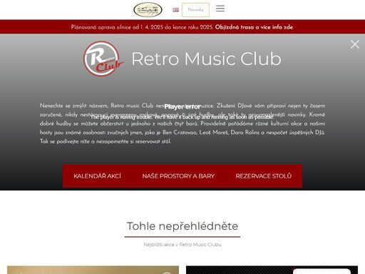 retro music club není jen o staré muzice. zkušení djové vám připraví nejen evergreeny rockové, popové či jiné hudby, ale také ty nejvymazlenější novinky.